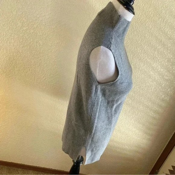 A New Day Target Sleeveless Sweater Vest Gray Knit Turtleneck Ribbed: Size Small - Picture 3 of 8